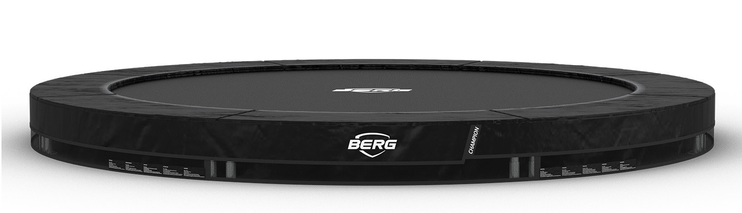 BERG Trampoline Champion - InGround - 430 cm - Zwart - met Airflow PRO Springmat - Twinspring 